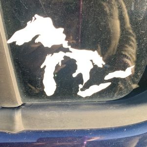 Homemade Michigan vinyl sticker